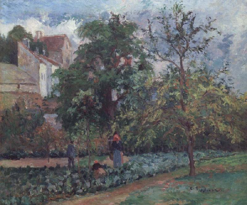 Camille Pissarro The orchard at Maubuissson,Pontoise Le verger a Maubuisson,Pontoise